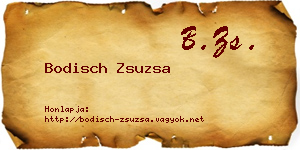 Bodisch Zsuzsa névjegykártya